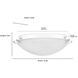 Sulona 2 Light 12 inch Matte White Flush Mount Ceiling Light